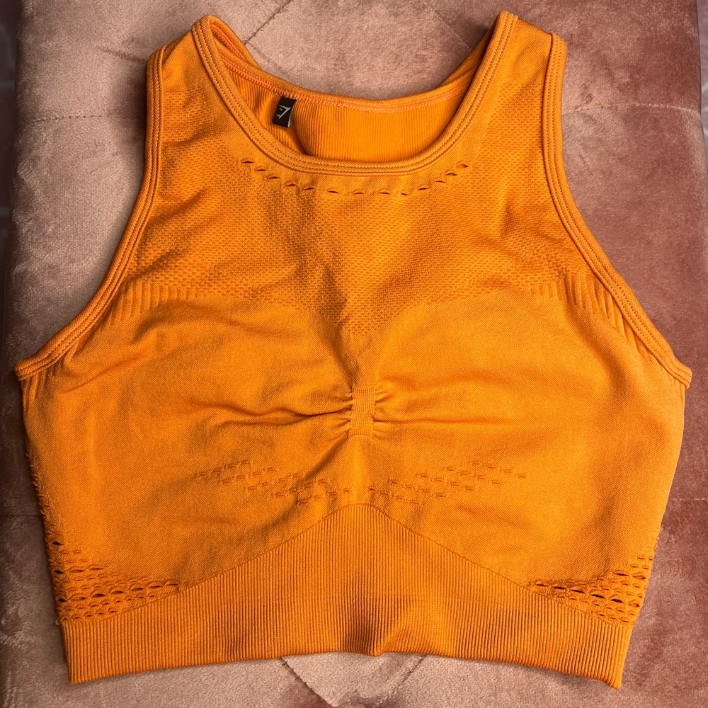 Gymshark orange sports bra